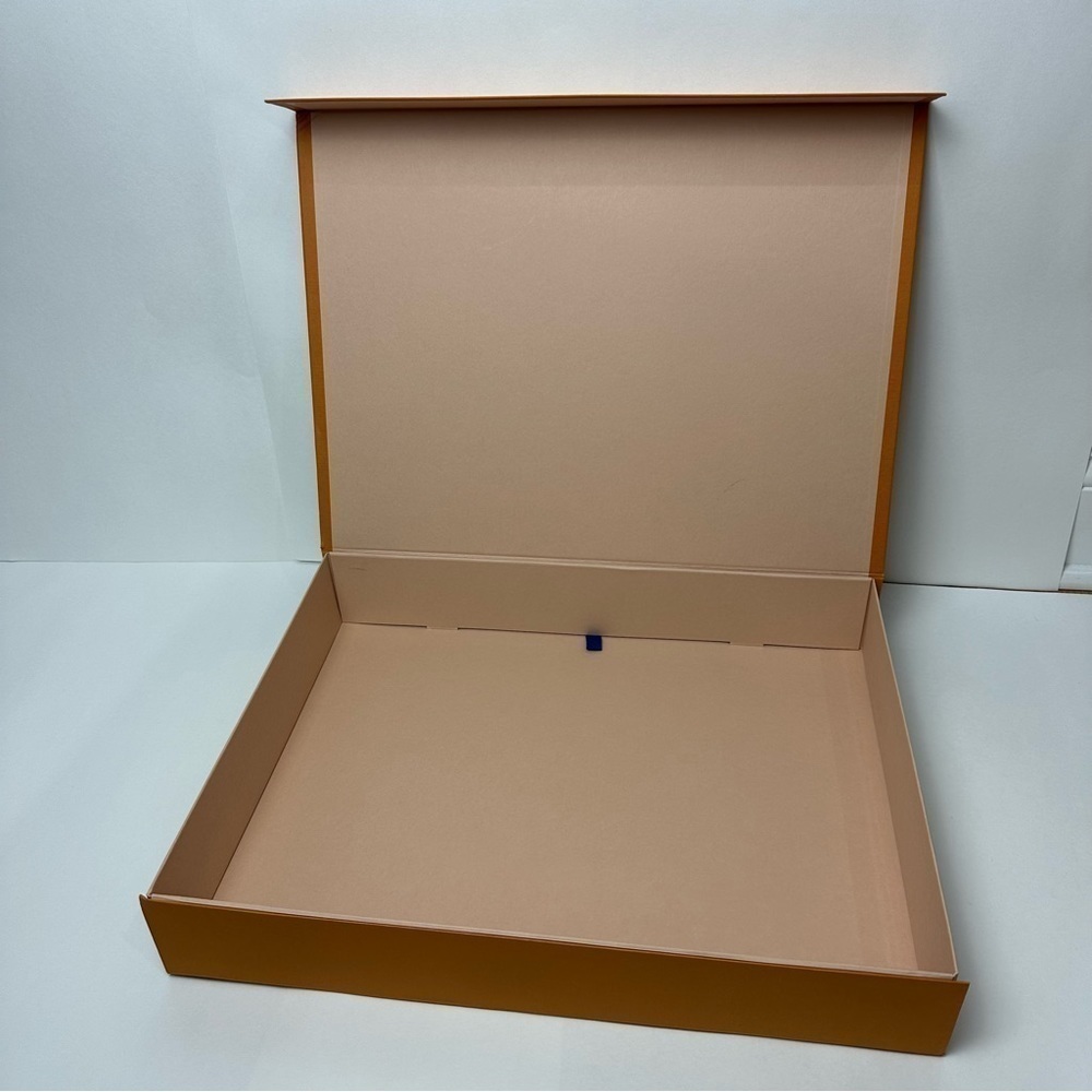 Louis Vuitton Storage Gift Box Orange Blue Open Flap Top - Picture 3 of 5